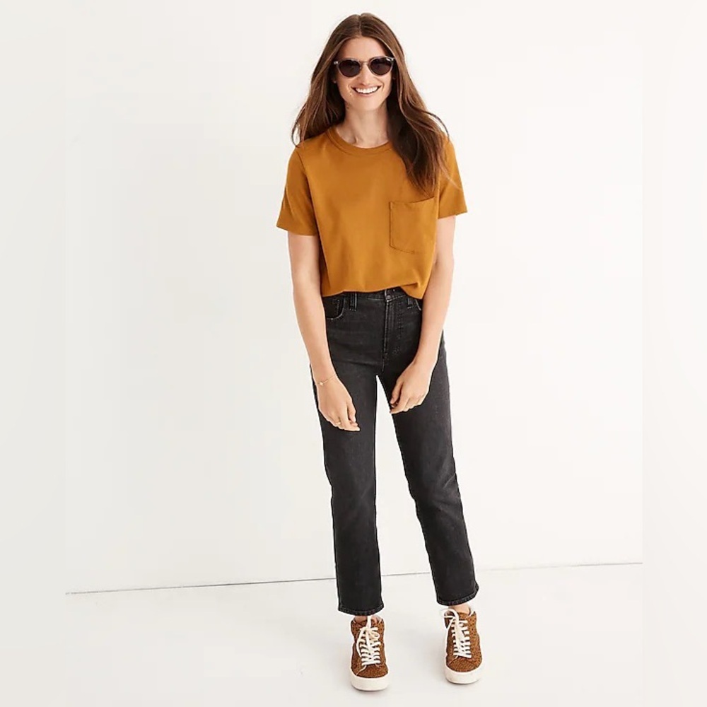 Madewell The Perfect Vintage Crop Gray Jeans